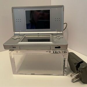 Nintendo DS Lite Console And Charger Silver Works